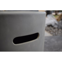 Gasfles cover voor 5 kg gasflessen in betonlook, grijs